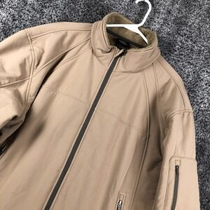 RedHead Jacket Mens XL Beige Softshell Waterproof Fleece Lined Outdoor Hiking